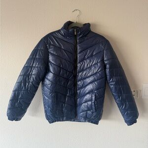 Men's Blue Quilted Jacket